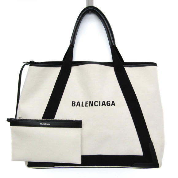 BALENCIAGA Black Leather Tote Bag - Picture 1 of 16
